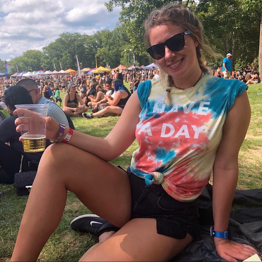 Have A Day tie dye tee by Duvin